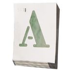 ABECEDARIO ALUMINIO P/ROTULAR 100MM