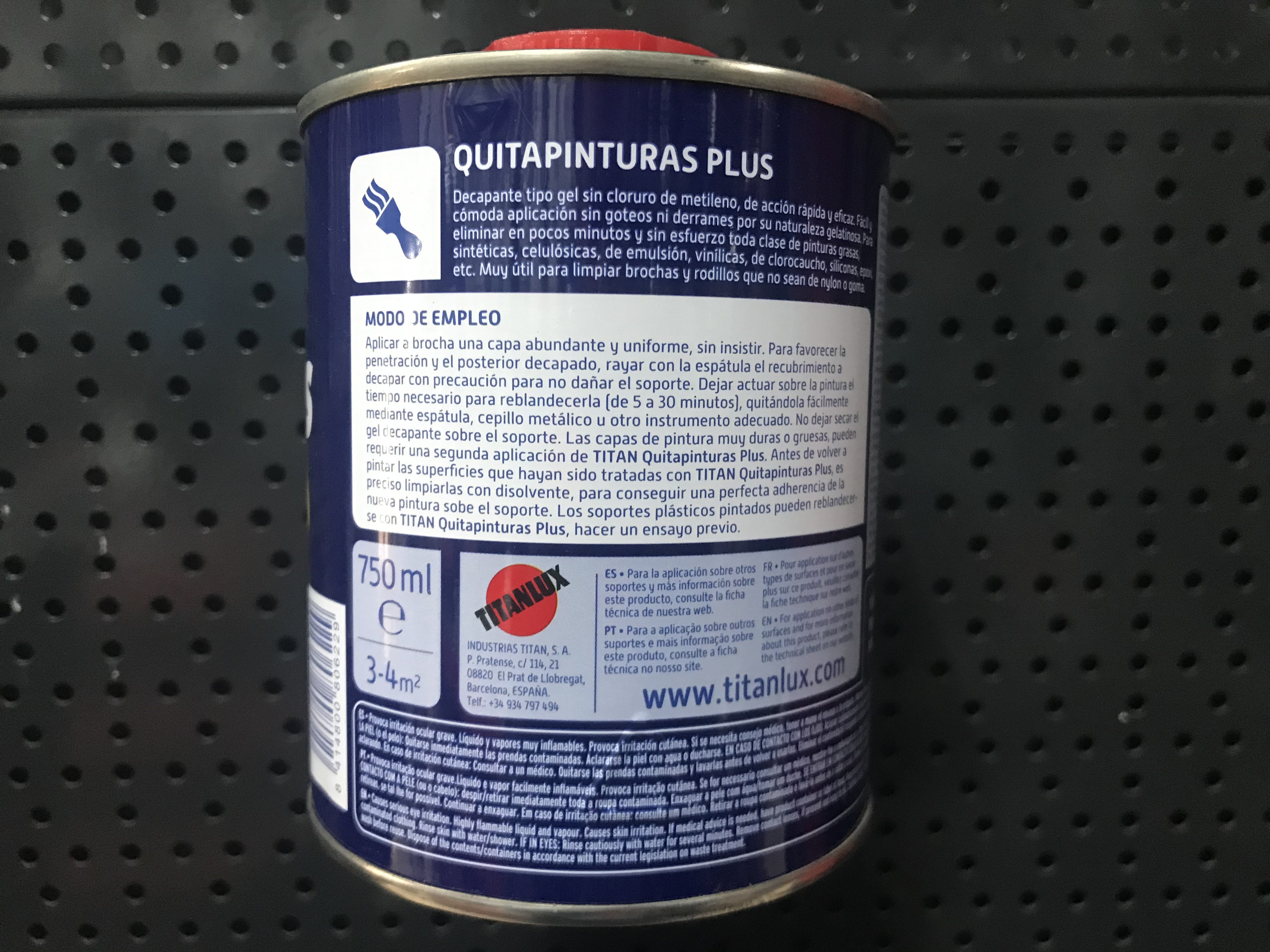 QUITA PINTURAS TITAN 750