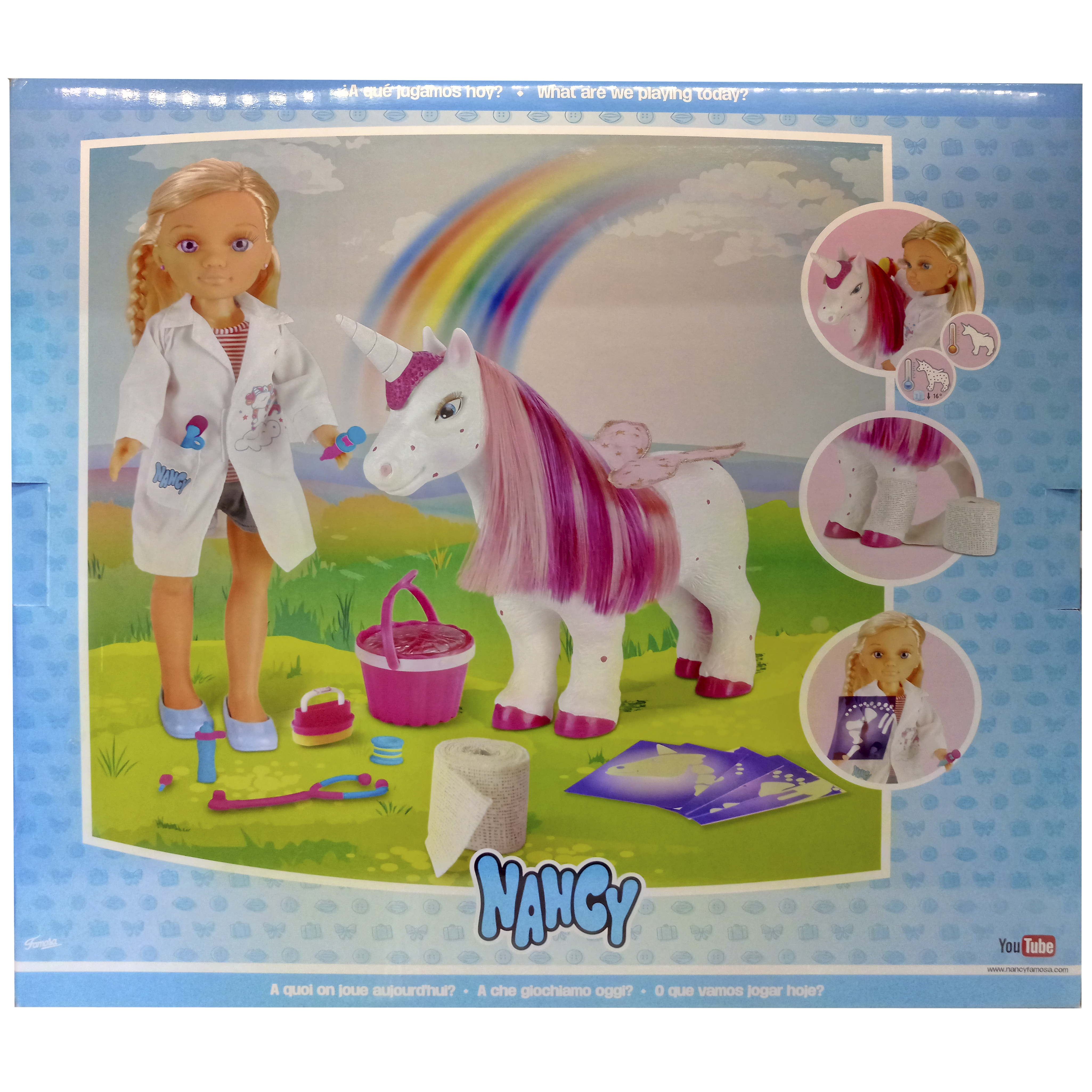 imagen mu&ntilde;eca nancy veterinaria unicorni