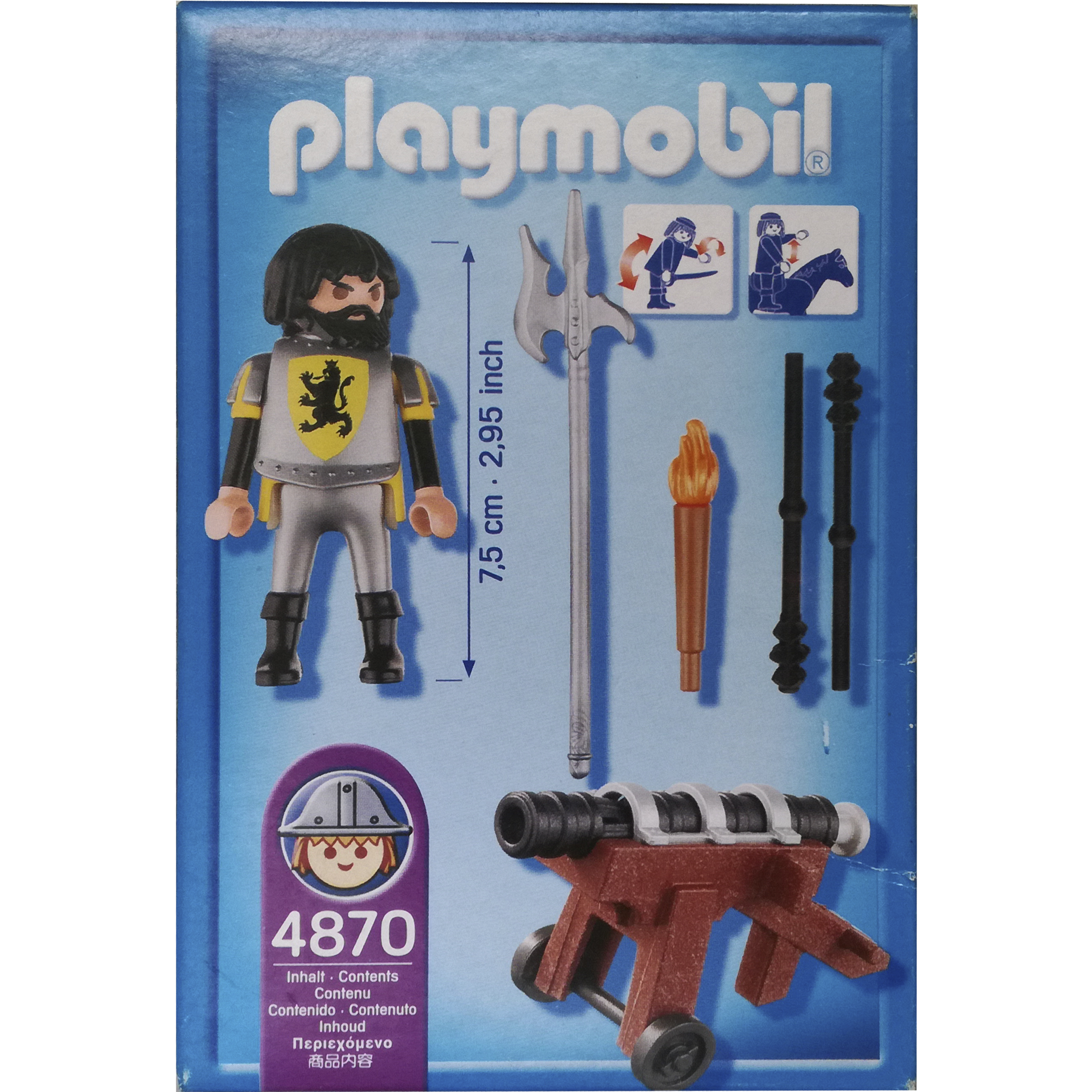 imagen playmobil 4870 trasera caja cañon