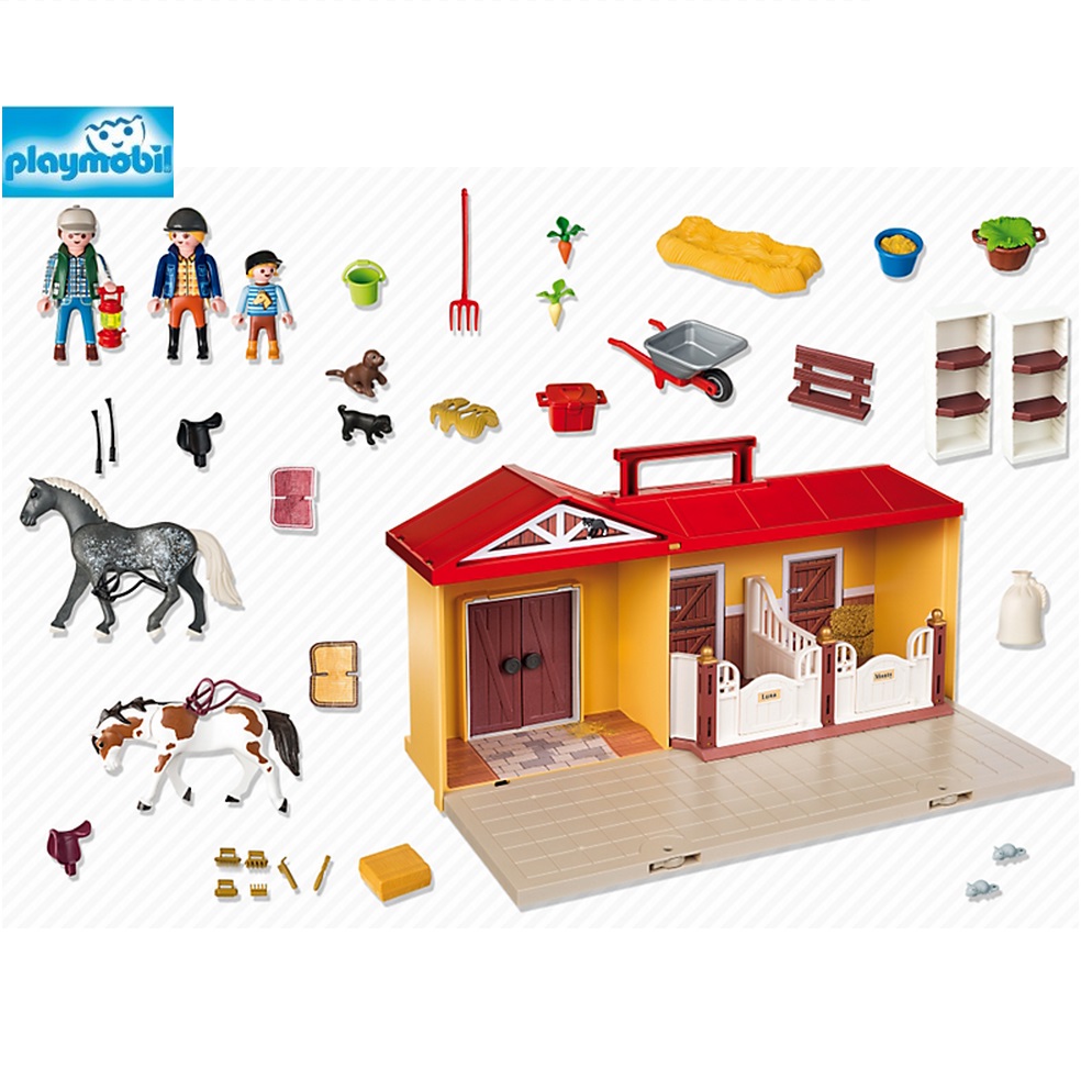 Maletín establo playmobil 5348 despiece