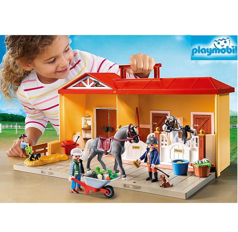 Maletín establo playmobil country vista
