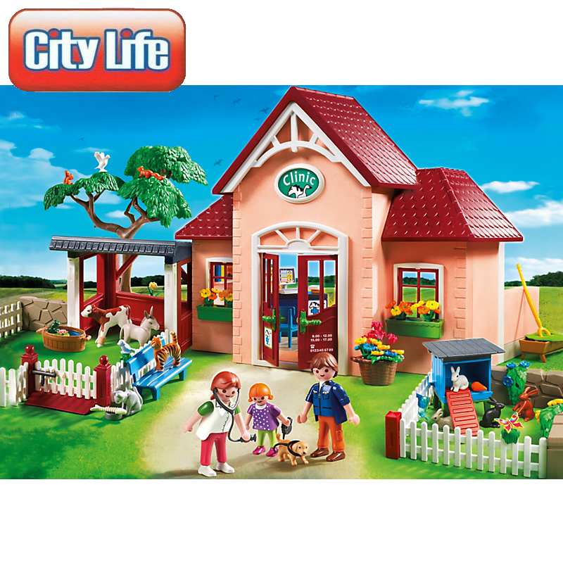 playmobil 5529 clínica veterinaria vista