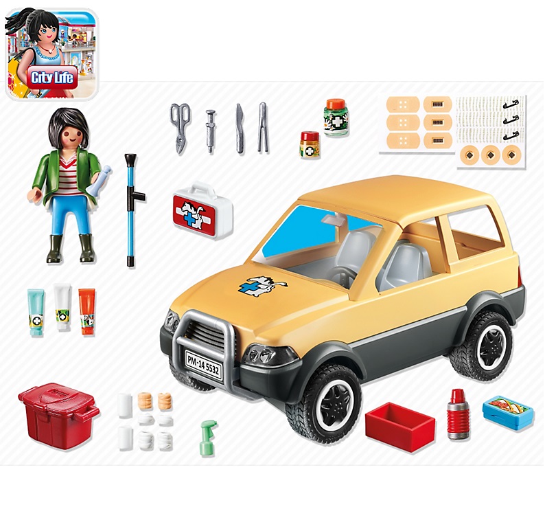 Playmobil 5532 veterinaria coche despiec