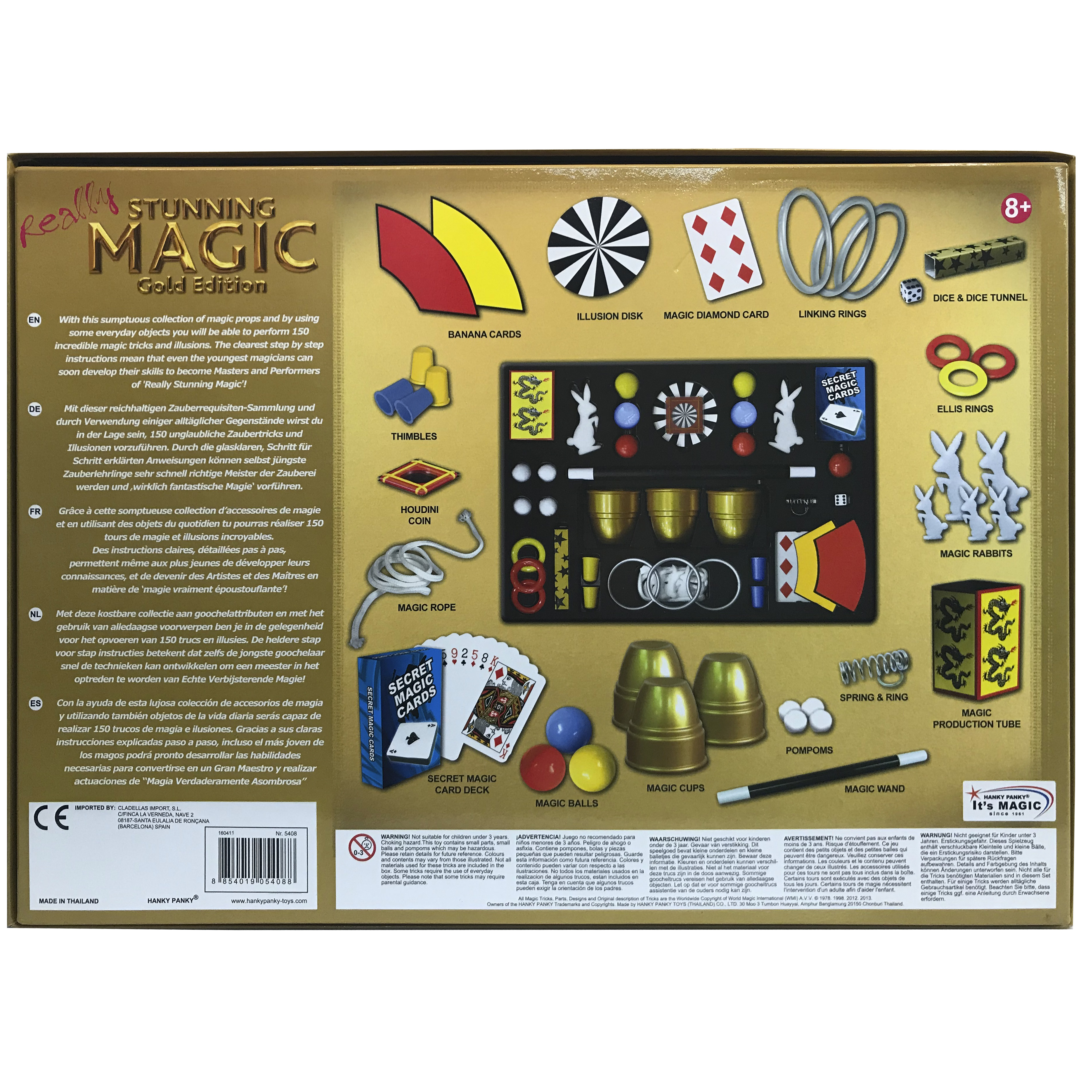 imagen juego mágia gold con 150 trucos