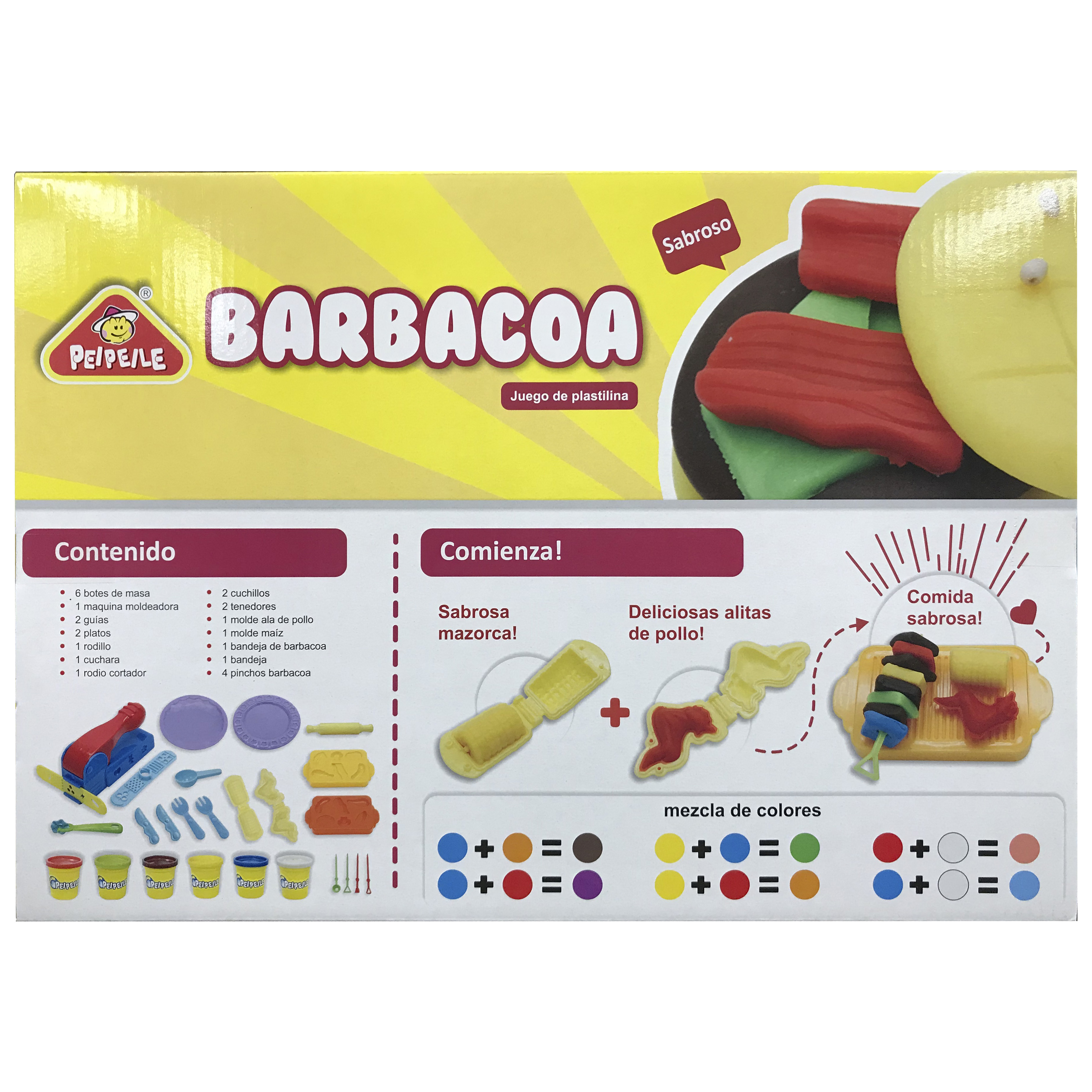 imagen plastilina pincho barbacoa
