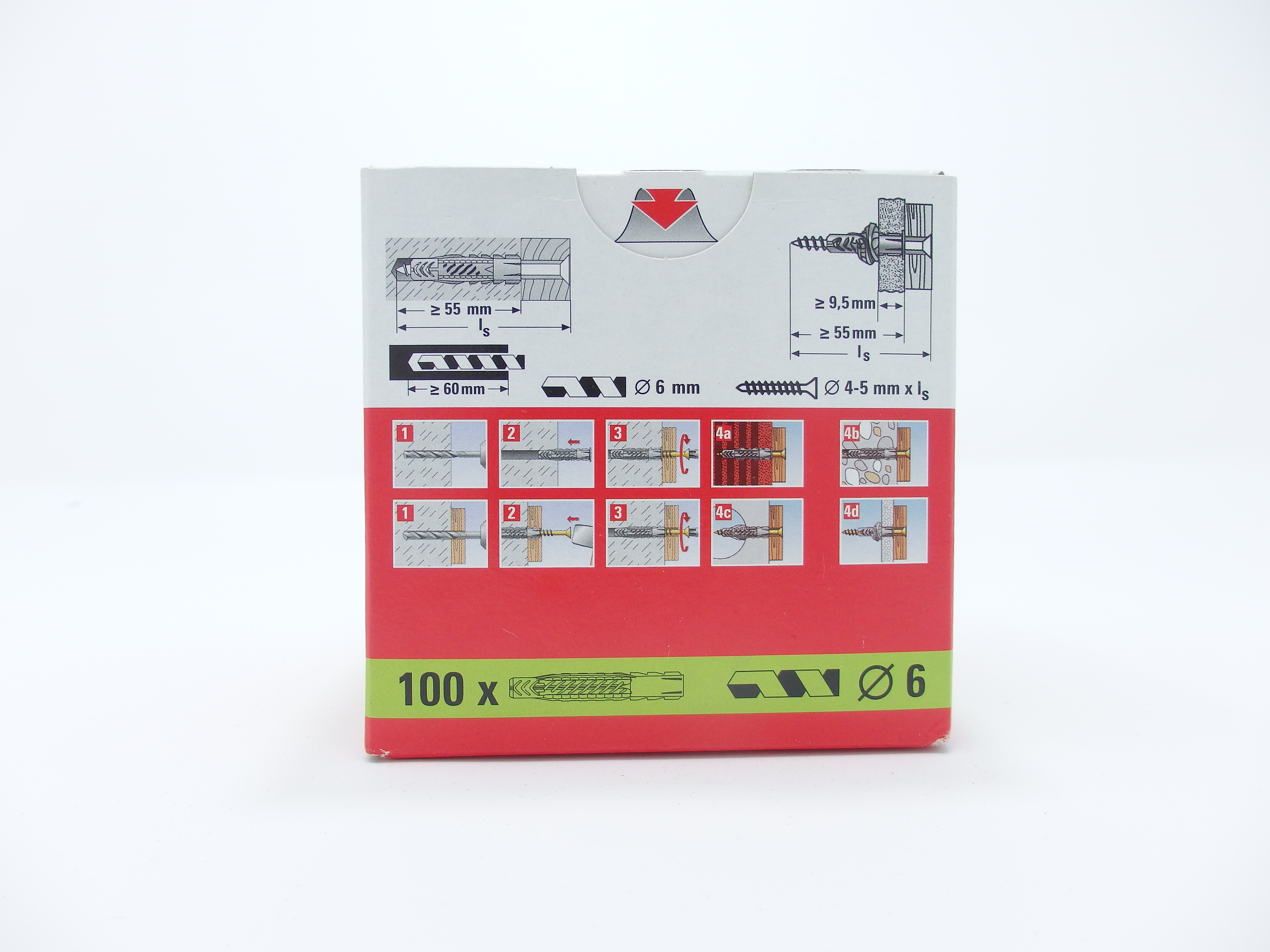 caja 100 tacos pladur 6x50 fischer