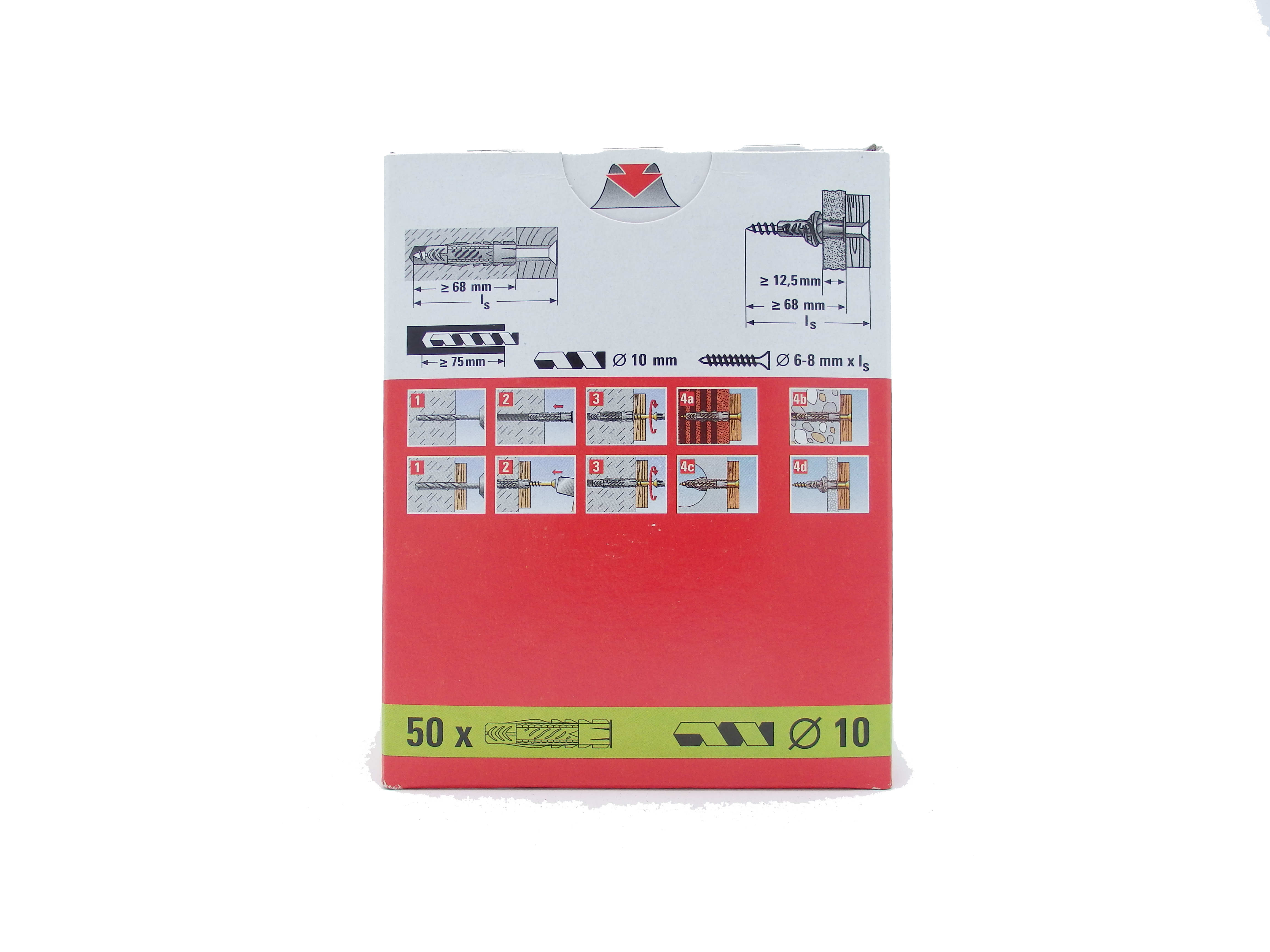 caja tacos pl&aacute;stico ux fischer 10x60