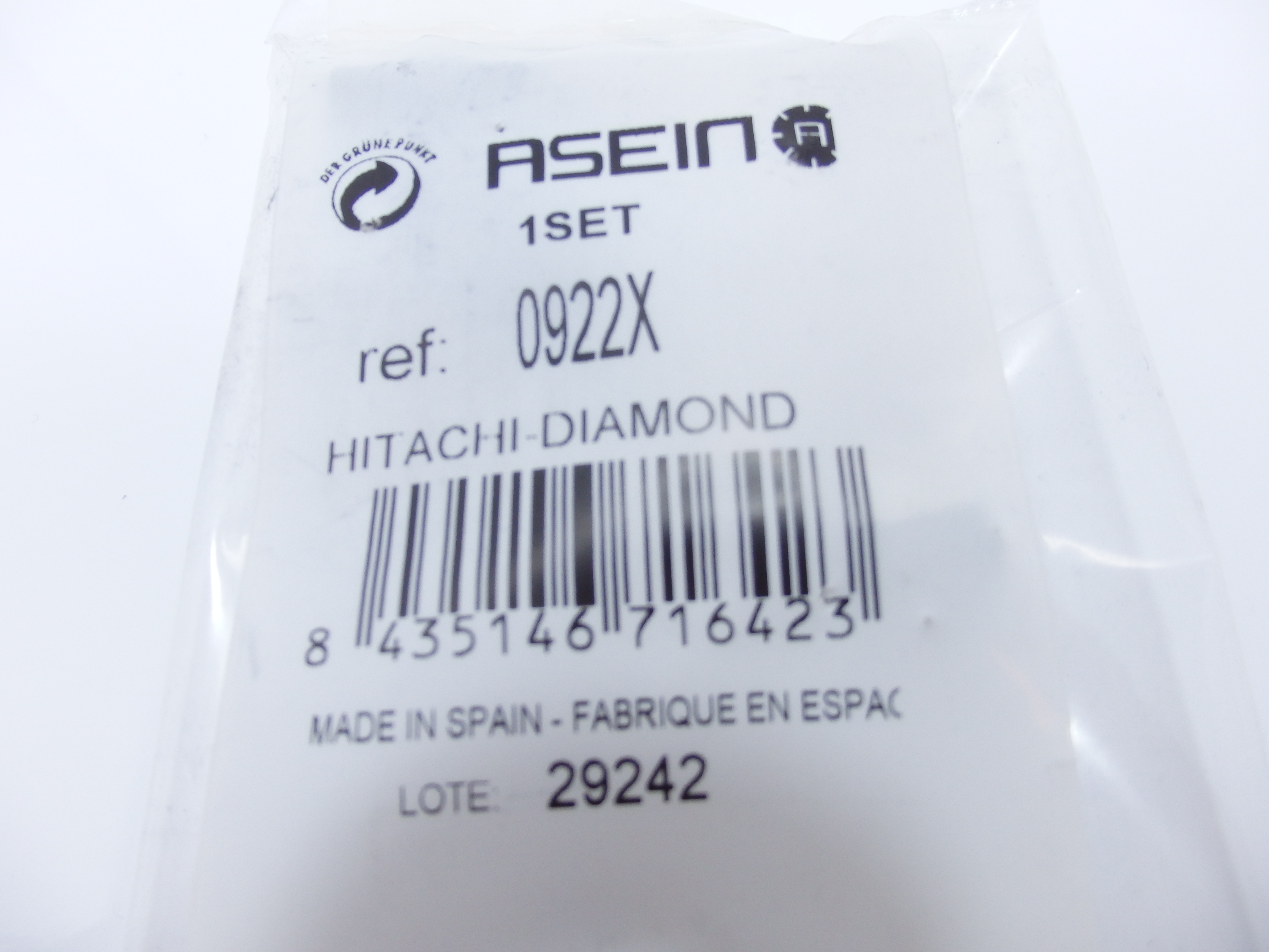 Escobilla 0922 hitachi bolsa asein