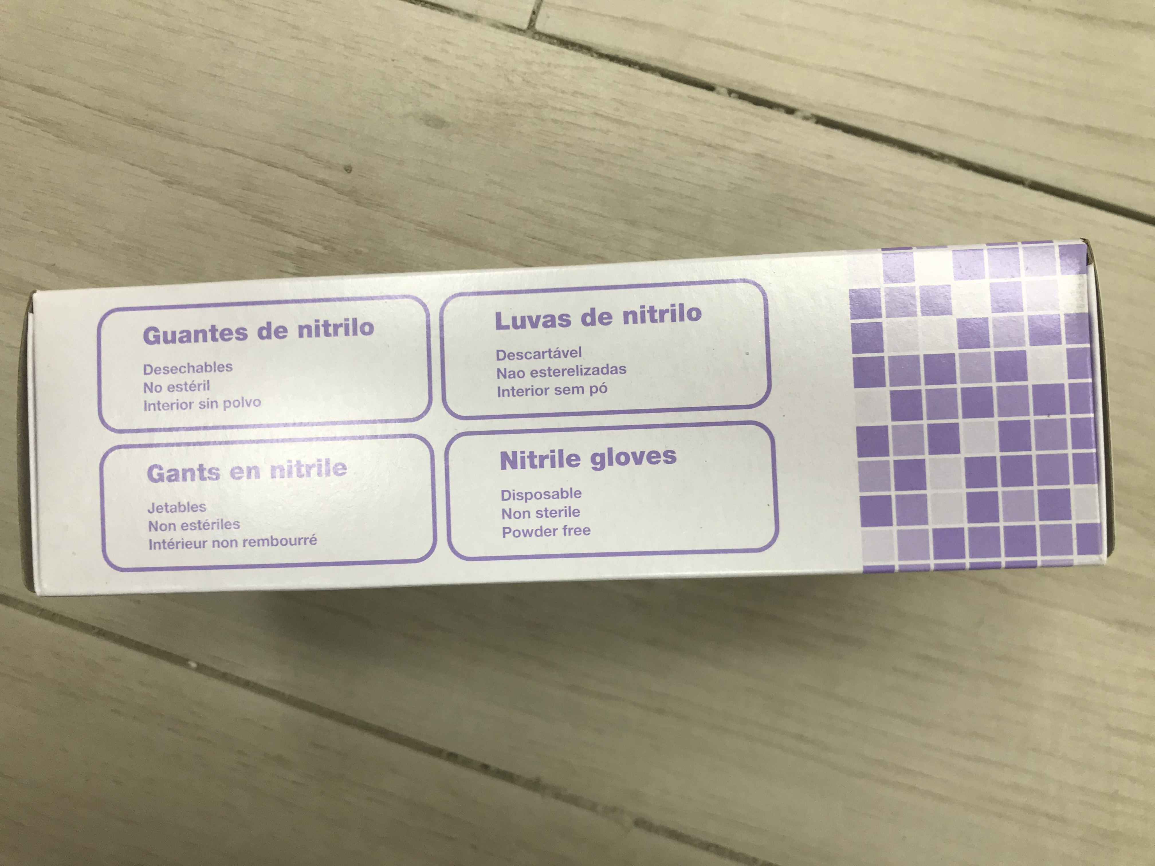 guante antibacteriano talla m nitrilo
