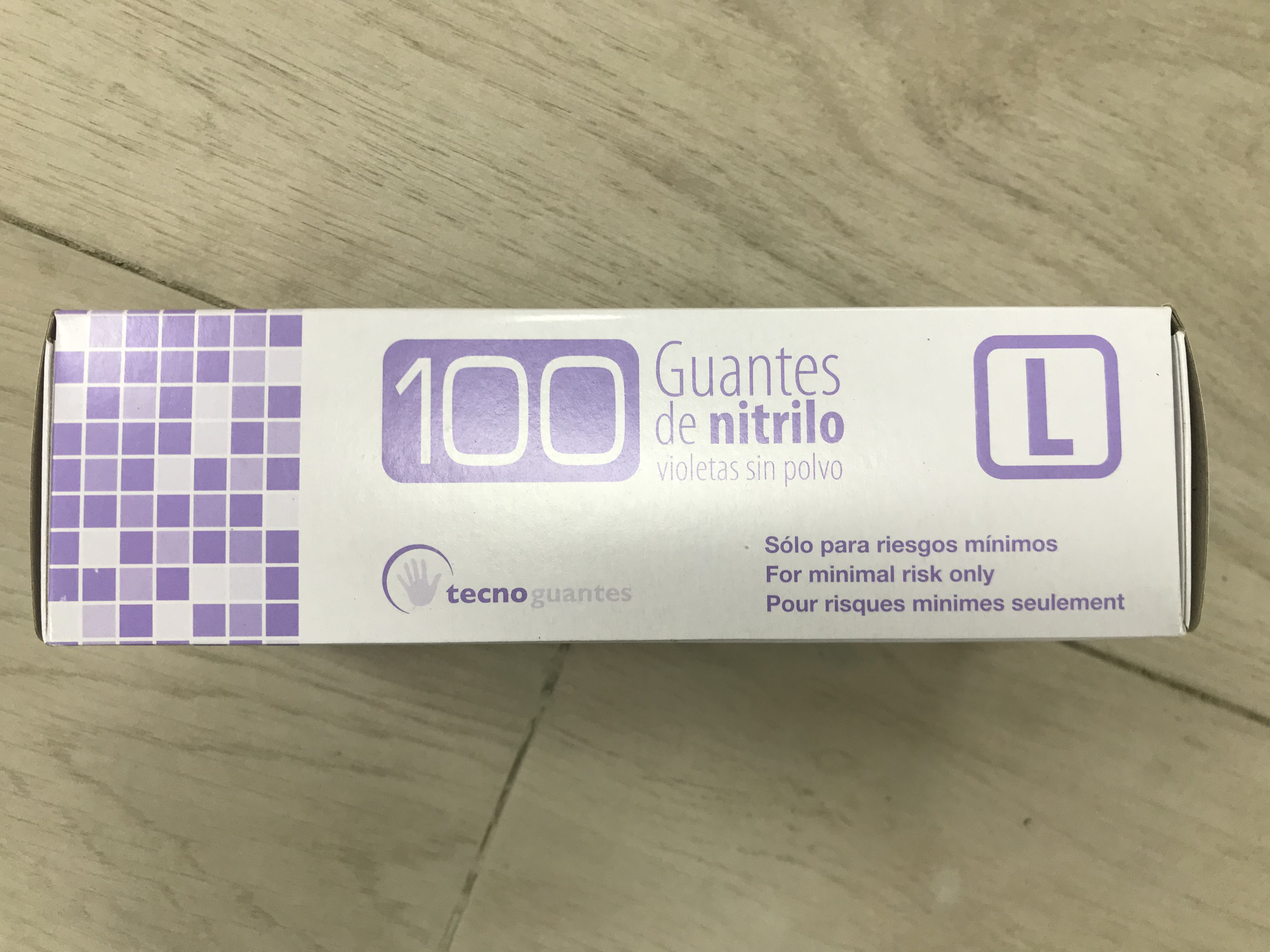 GUANTES NITRILO AZUL CAJA L COVID