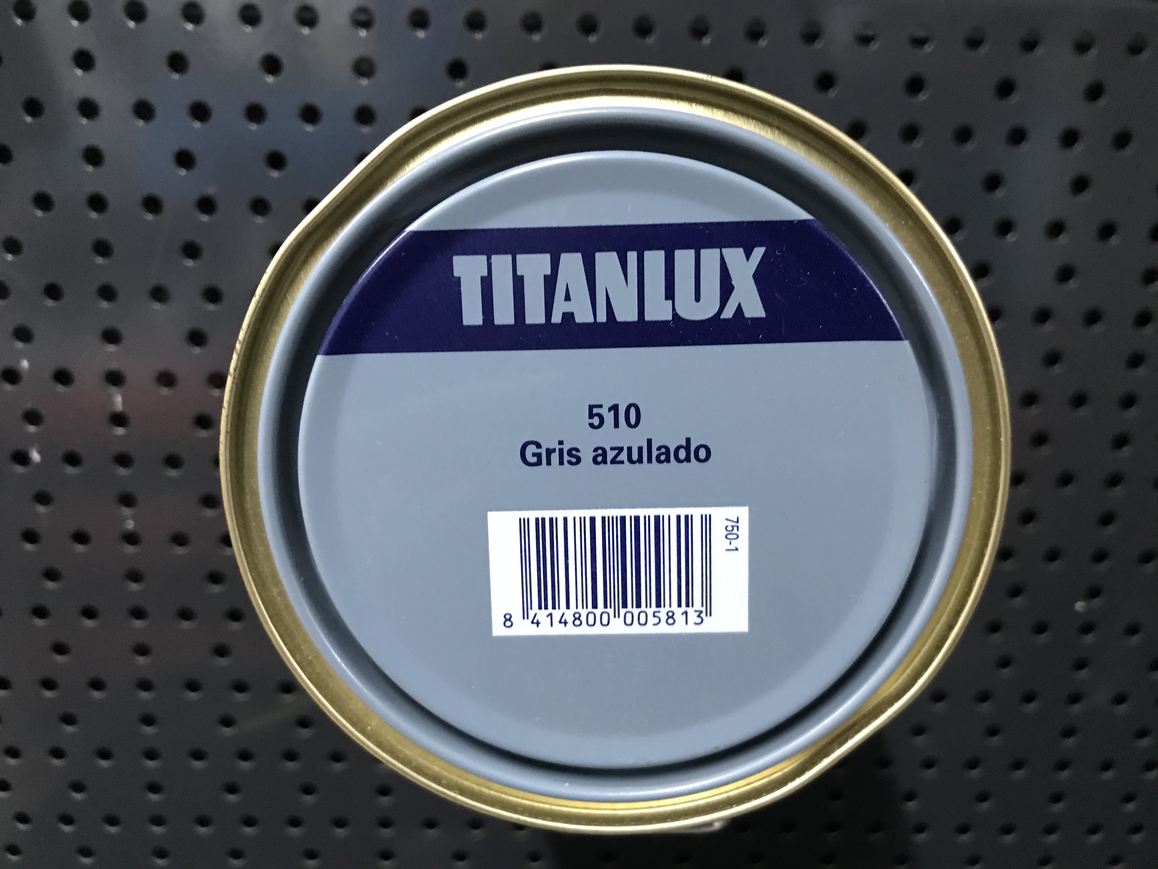 esmalte gris azulado titanlux 750