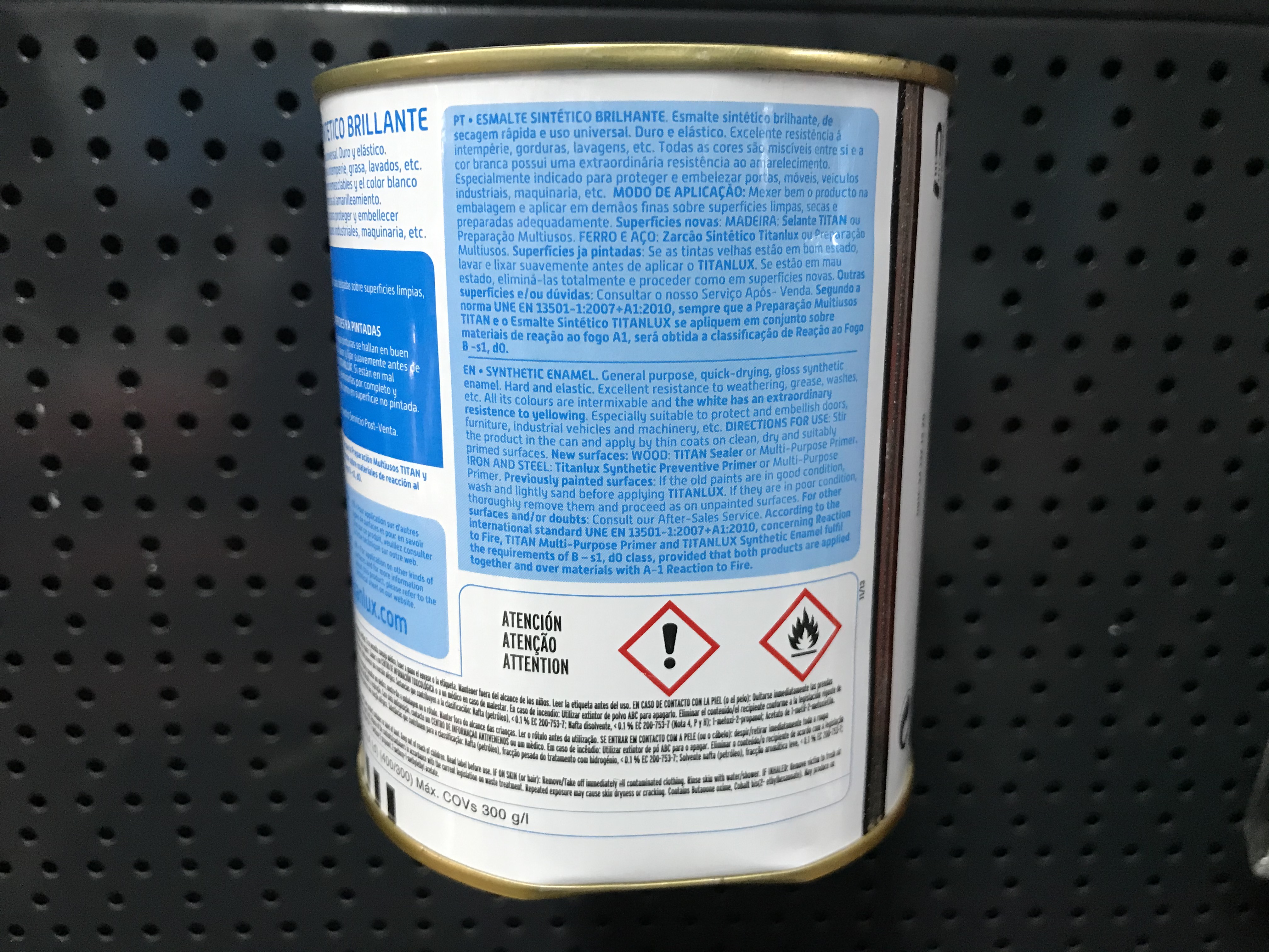advertencias titanlux 510 gris azulado