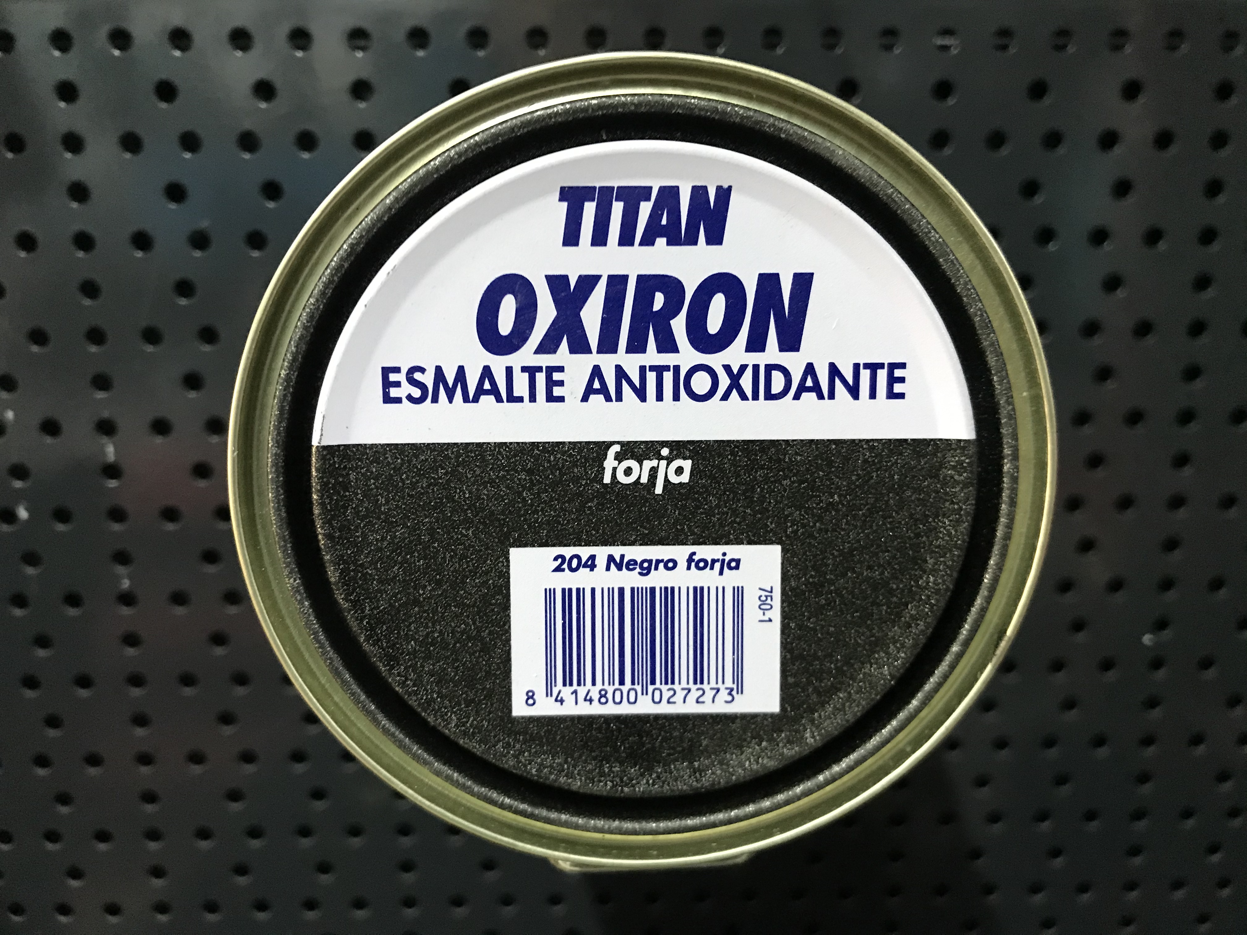 imagen pote oxiron forja 750 negro esmal