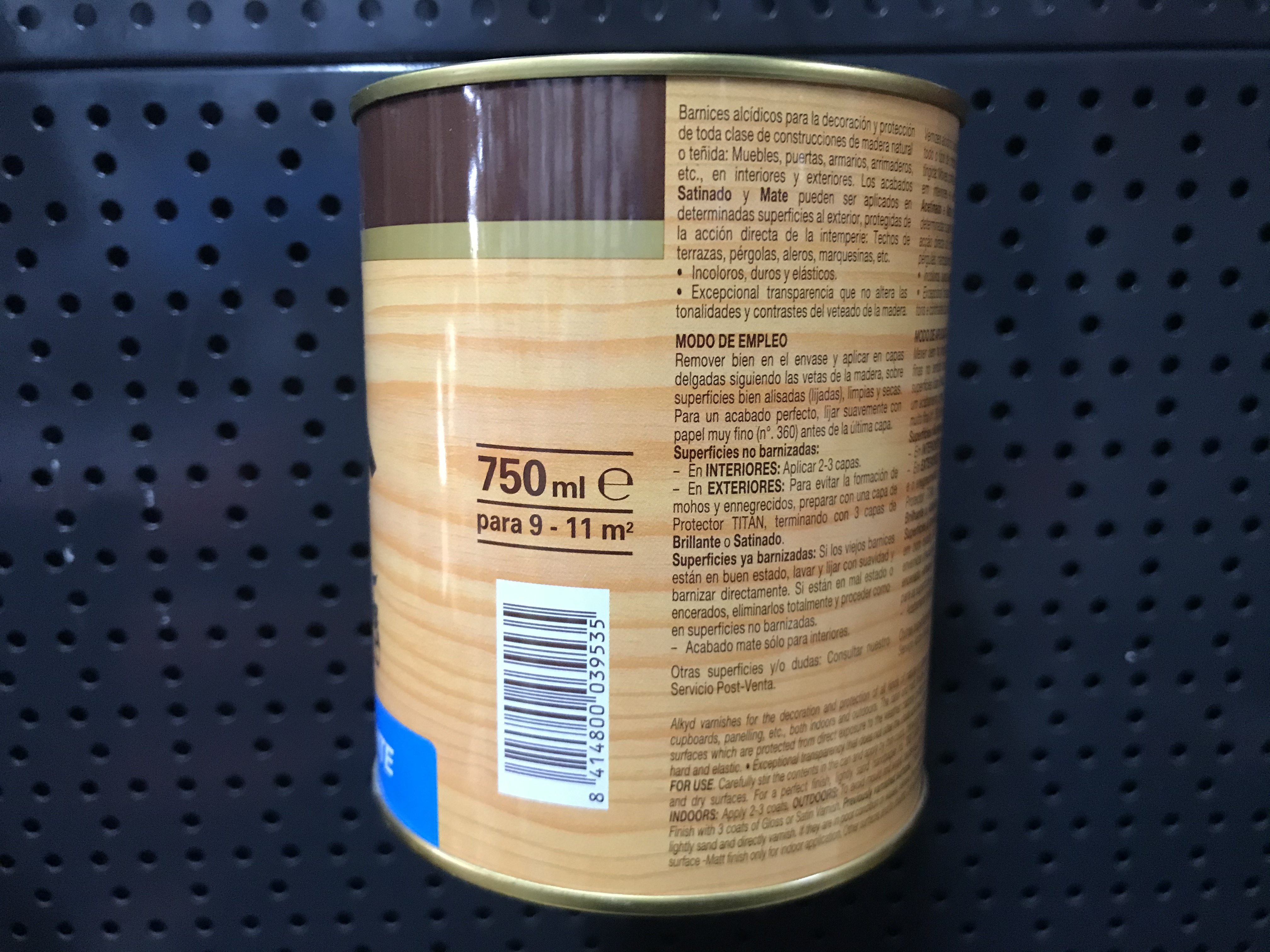 BARNIZ SINTETICO TITANLUX 750 INC