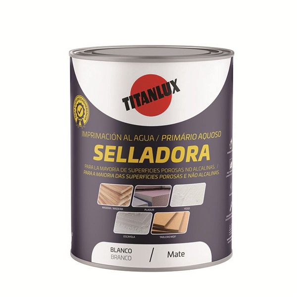 TITAN SELLADORA AGUA PARA MADERA IMPRIMACI&Oacute;N AL AGUA 750ML