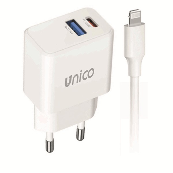 CARGADOR DUAL USB-LIGHT CABLE 20W