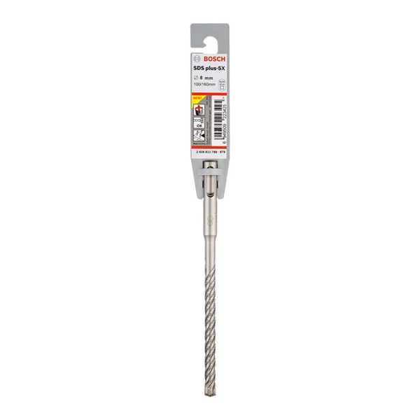 SDS PLUS-5X: 8 X 100 X 160