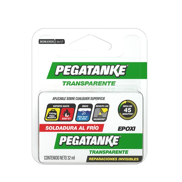 PEGAMENTO EPOXI TRAN.32ml PEGATANKE