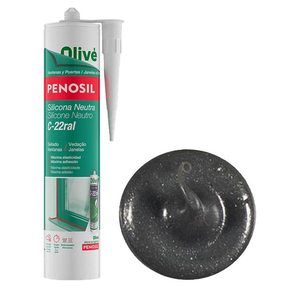 SILICONA NEUTRA C-22 GRIS MOTEADO 300ML
