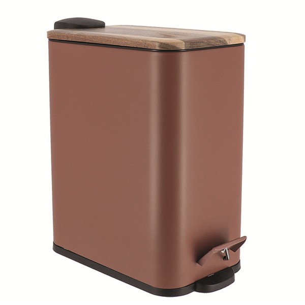 CUBO DE BASURA RECTANGULAR 5L.CARAMELO