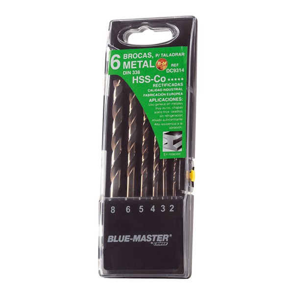 BROCA JGO 6 PCS HSS-CO