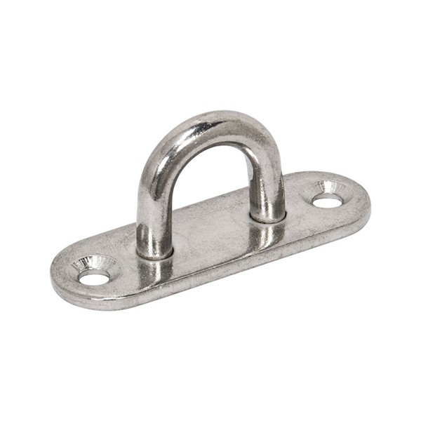 PLACA OVAL 6MM. A4 INOX A316. 10 unid.