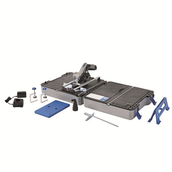 Estacion sierra circular portatil DREMEL blueprint 12V. Maletin con ac