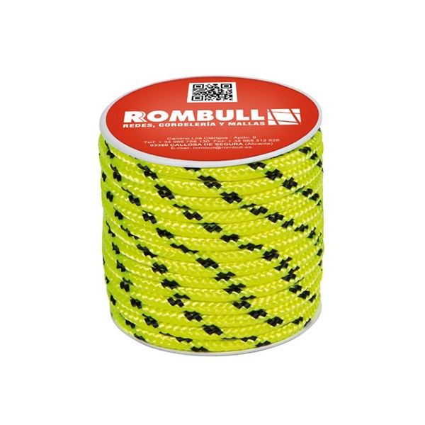CUERDA POLIEST.100 PES 6MM/25M AMARIL FL
