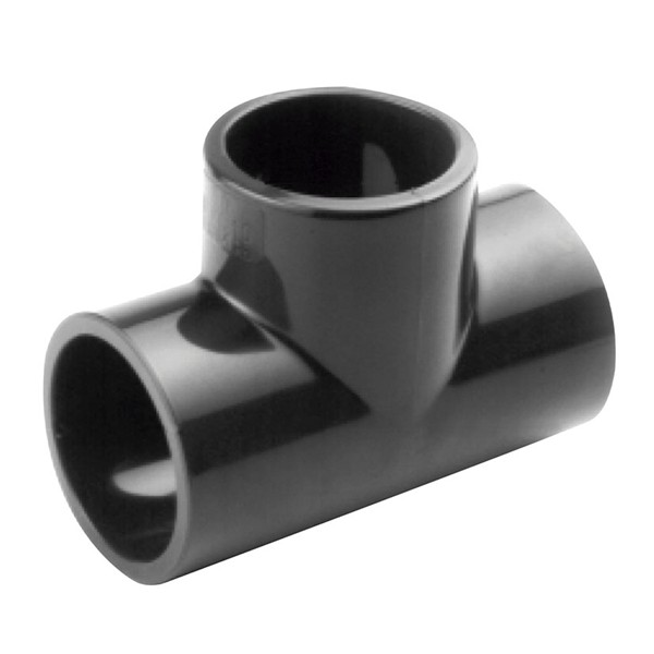 PVC DERIVACION TE SIMPLE LISA 90&ordm; 20mm HEMBRA-HEMBRA ACCESORIO PARA TUBERIA DE PRESI&Oacute;N DE 20mm
