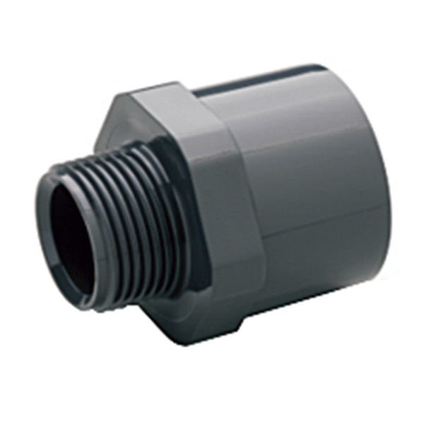 PVC MANGUITO TERMINAL 20-25mm-1/2" HEMBRA-MACHO-ROSCA MACHO ACCESORIO PARA TUBERIA DE PRESI&Oacute;N DE 20-25mm A 1/2"