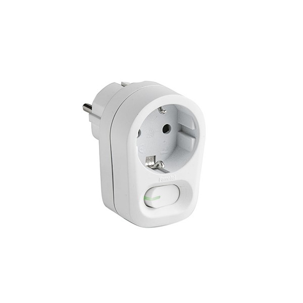 BASE ENCHUFE TT BLANCO C/INT FAMATEL