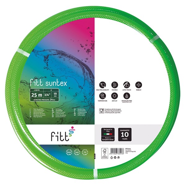 Manguera tacto latex Oe 19 mm x 25 m.