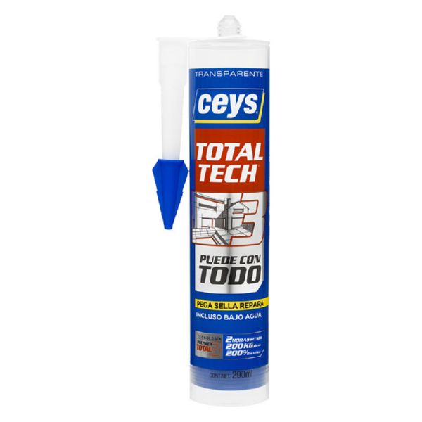 CEYS ADHESIVO TOTAL TECH MS CARTUCHO 290 ML. COLOR TRANSPARENTE