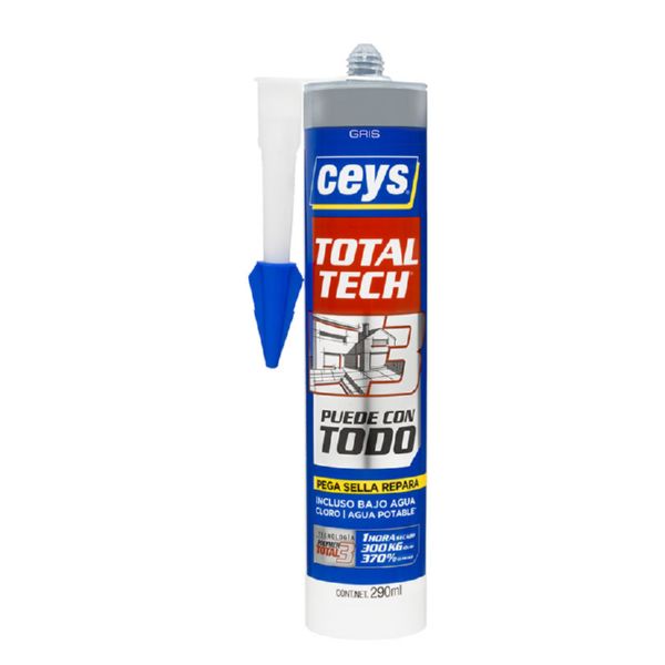 CEYS ADHESIVO TOTAL TECH MS CARTUCHO 290 ML. COLOR GRIS