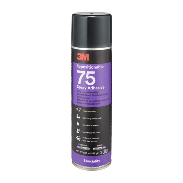 ADHESIVO SPRAY 75 REPOSICIONABLE 500 ML.