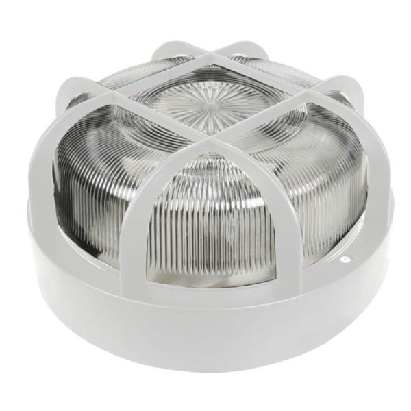 Aplique aislado redondo 100 W, color blanco