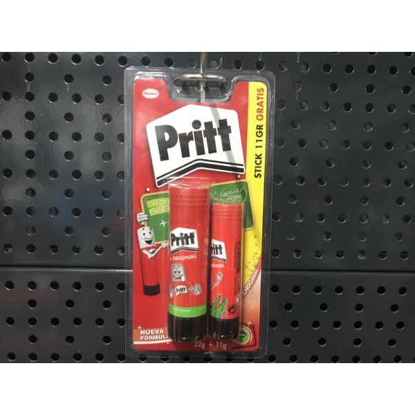 BARRA PRITT STICK BLISTER 22gr + STICK 11gr GRATIS HENKEL