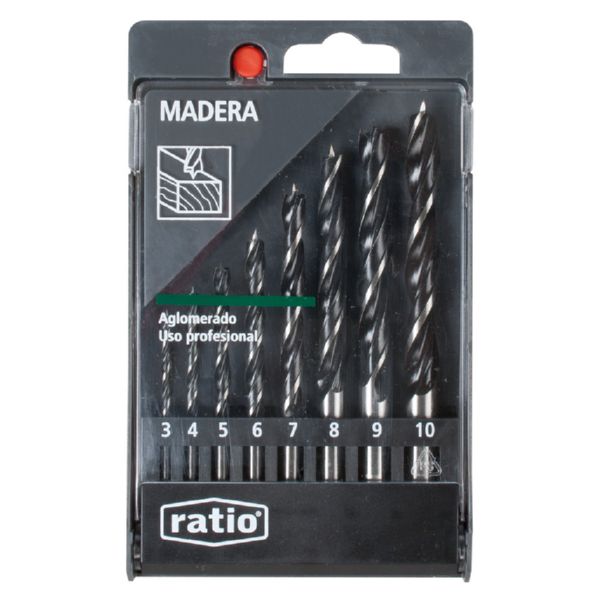 BROCAS P/MADERA JGO.8 RATIO