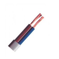 CABLE 1m 2X0,75 MANGUERA PLANA ANTIHUMEDAD BLANCA