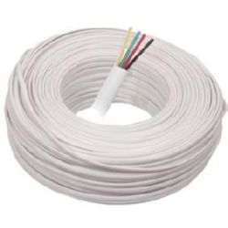 CABLE TELEFONO MANGUERA REDONDA 4X0,12 1m COLOR BLANCO