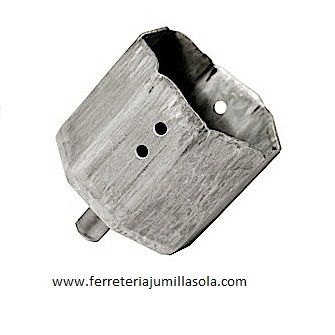 CARCASA MET&Aacute;LICA CON ESPIGA DE 12mm PARA EJE PERSIANA