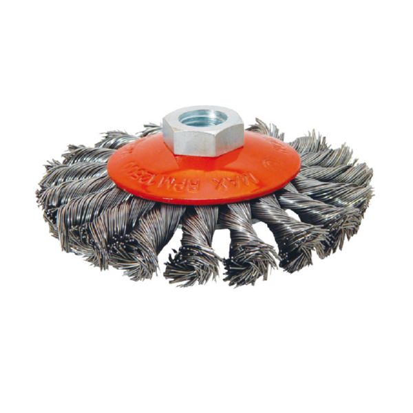 CEPILLO CONICO ACERO TRENZADO 100MM RATIO