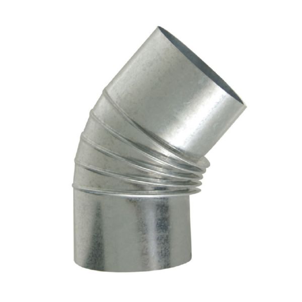CODO 45&ordm; RIZADO ESTUFA GALV. &Oslash;110 MM.