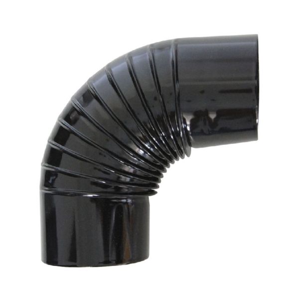 CODO 90&ordm; VITRIFICADO NEGRO &Oslash;120