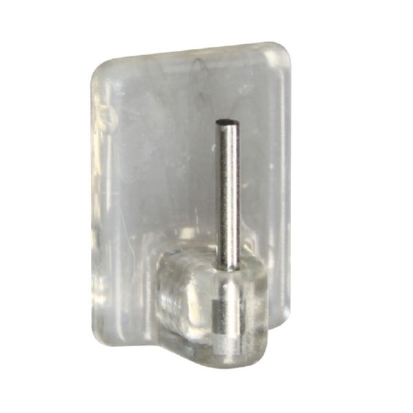 COLGADOR VISILLO ADHESIVO TRANSPARENTE 4 UNIDADES