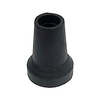CONTERA CILINDRICA EXTERIOR GOMA BASTON 17,5mm NEGRA