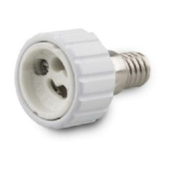 CONVERTIDOR ADAPTADOR ROSCA PORTALAMPARA E-14 A GU-10