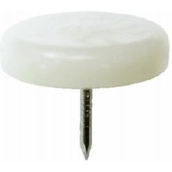 DESLIZANTE SILENCIOSO PL&Aacute;STICO 20mm TOPE BLANCO.