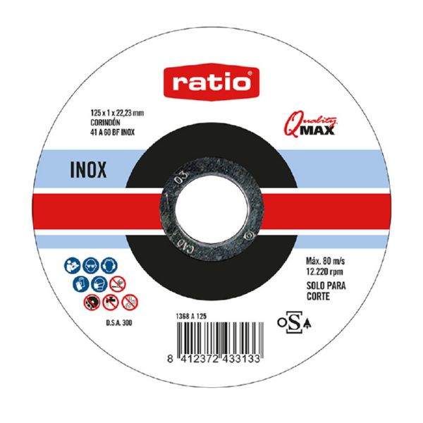 DISCO CORTE INOX/METAL 125mm